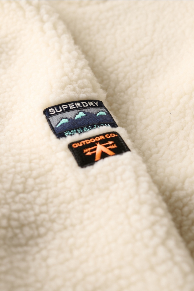 OUTDOOR HALF ZIP FLEECE W2012341A ECRU